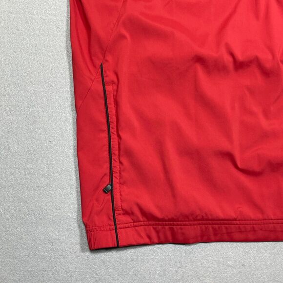Adidas Golf ClimaProof Wind 1/4 Zip Pullover Short Sleeve Jacket Sz Large Red‎ - Picture 8 of 12